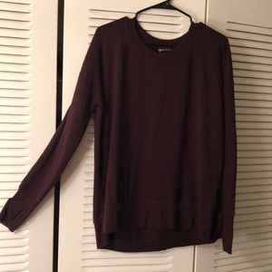 Athleta Coaster Luxe Sweatshirt/Yoga Top Women